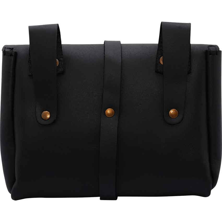 Alodie Late Medieval Belt Pouch - Black