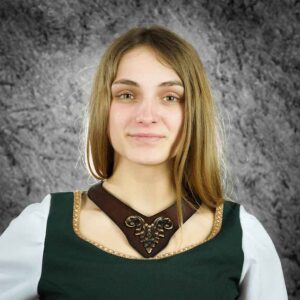 Regal Leather Neckband - Brown