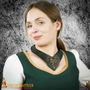 Regal Leather Neckband - Green