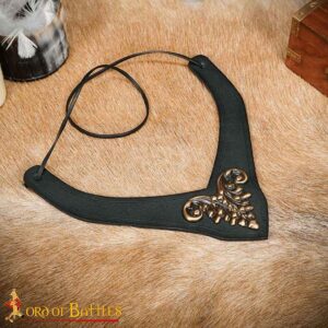 Regal Leather Neckband - Green