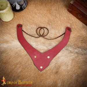 Regal Leather Neckband - Maroon