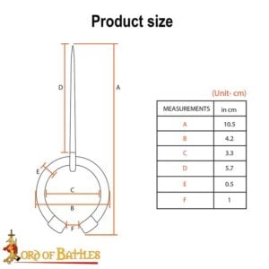 Stainless Steel Medieval Cloak Pin