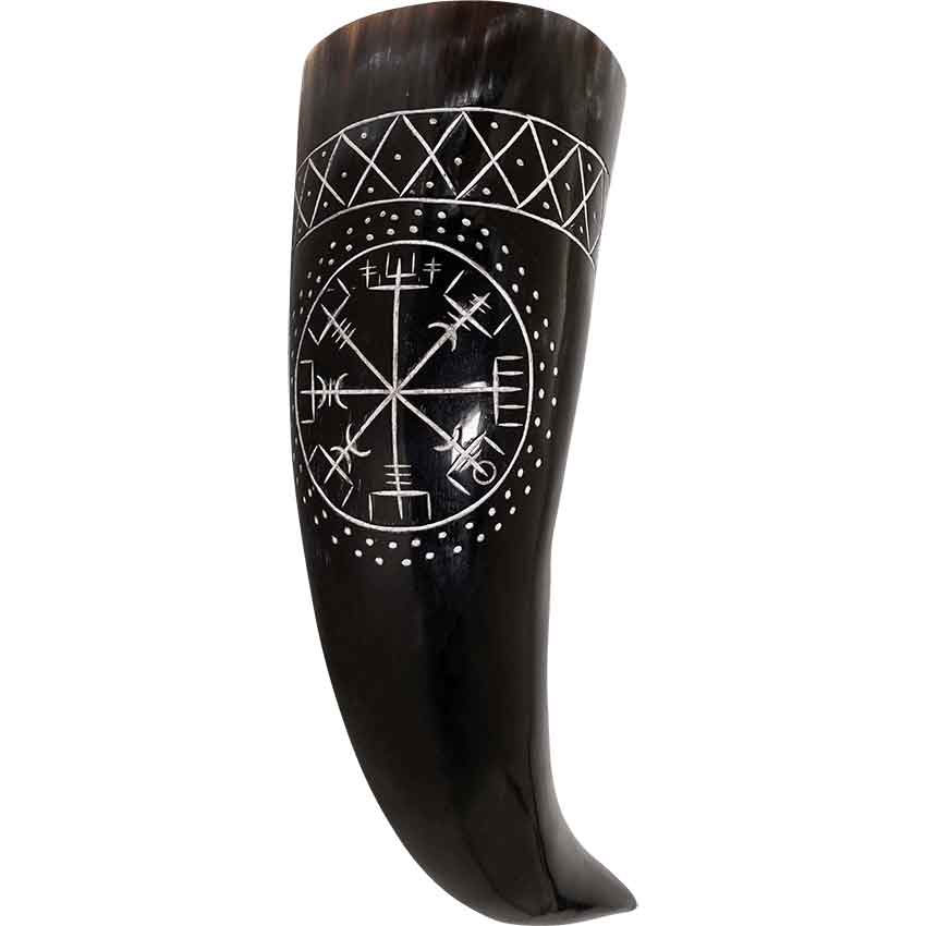 Wayfinder Vegvisir Drinking Horn