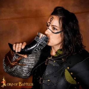 Wayfinder Vegvisir Drinking Horn