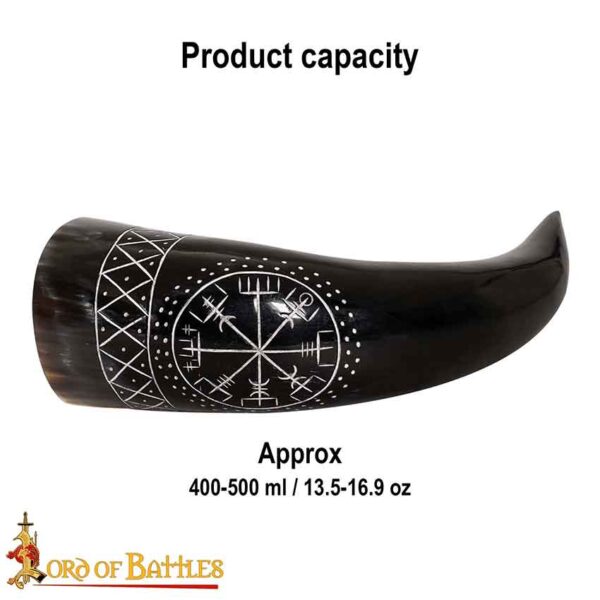 Wayfinder Vegvisir Drinking Horn
