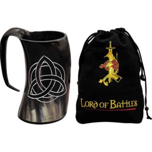 Triquetra Celtic Horn Tankard