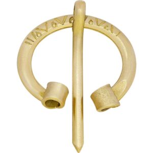 Small Viking Brass Cloak Pin