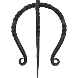 Twisted Iron Viking Cloak Pin
