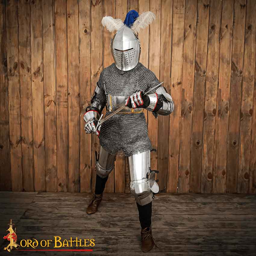 Late Medieval Knight's Steel Leg Armor