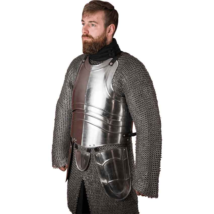 Warrior Steel Cuirass with Tassets - Polished