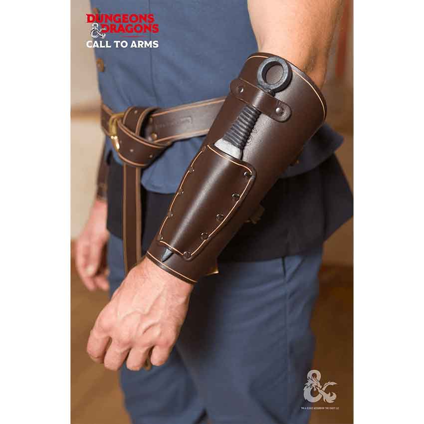 Dungeons & Dragons Rogue Leather Bracers Brown main image 1