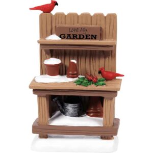 Potter's Bench with Birdies - Christmas Village Accessories by Department 56
