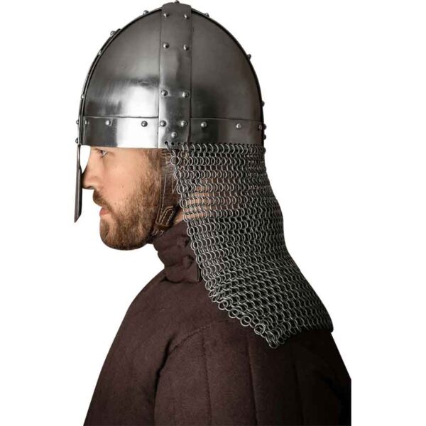 Nasal Spangenhelmet with Aventail - Polished