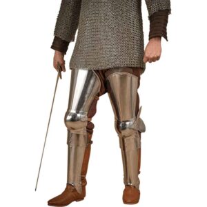 Steel Full Leg Armour - Polished
