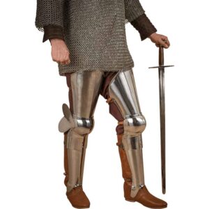 Steel Full Leg Armour - Polished