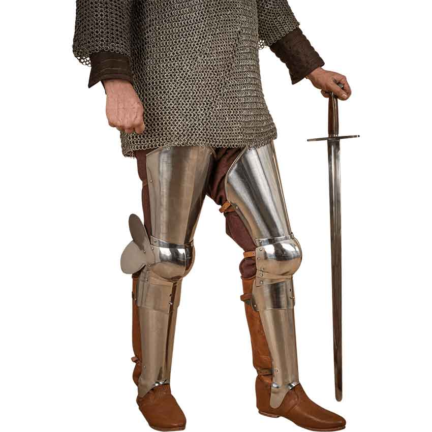 Steel Full Leg Armour - Polished
