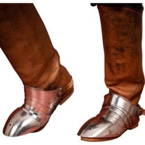 Segmented Steel Sabatons - Polished