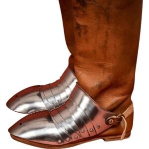 Segmented Steel Sabatons - Polished