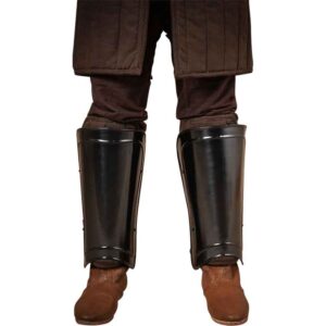 Warriors Steel Greaves - Blackened
