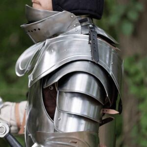 Warrior Steel Pauldrons - Polished