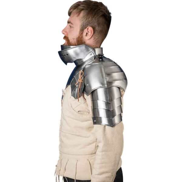 15th Century Pauldrons with Besagews - Polished