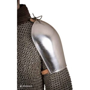 14th Century Soldier Pauldrons - Polished
