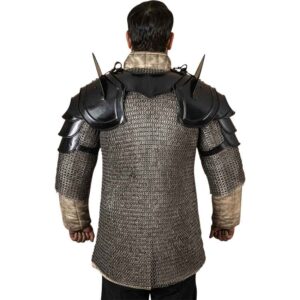 Bladebreaker Warrior Steel Pauldrons - Blackened
