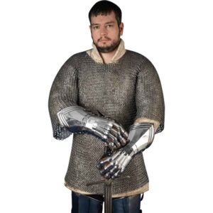 Gothic Steel Gauntlets - Polished