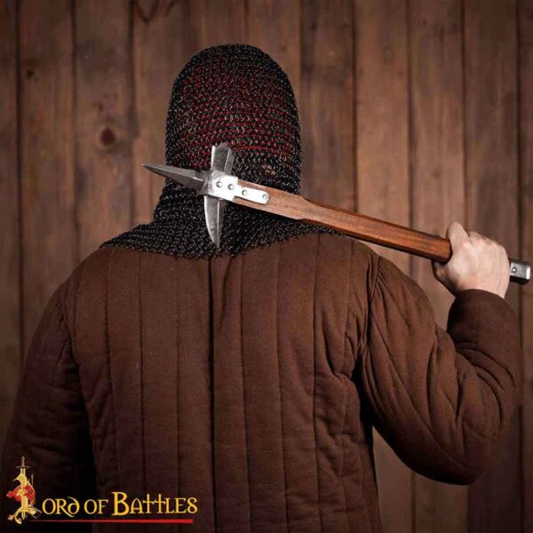 Blackened Steel Chainmail Coif