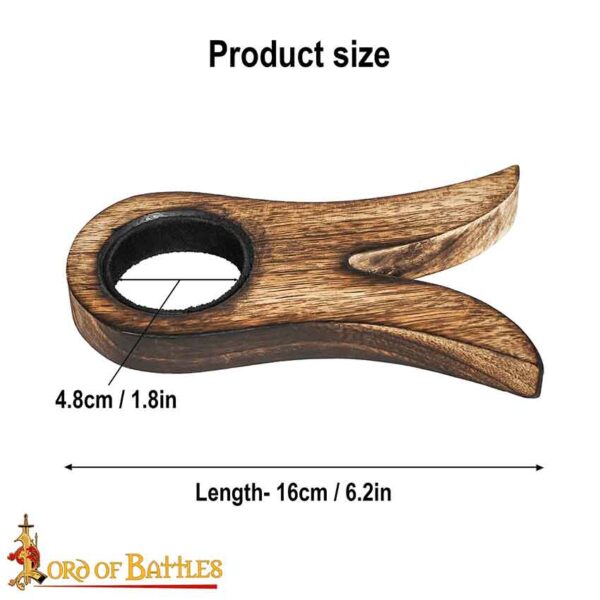 Wooden Drinking Horn Stand