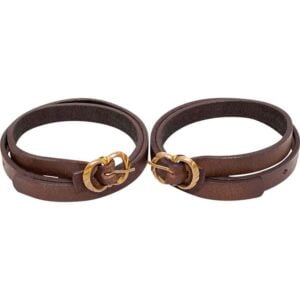 Medieval Leather Leg Garters