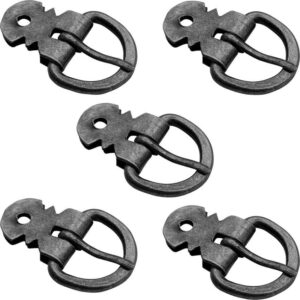 Dark Ages Steel Armour Buckles - Set of 5