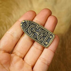 Brass Viking Knot Belt Tip
