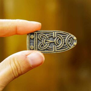 Brass Viking Knot Belt Tip