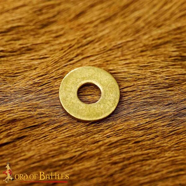 Medieval Armour Brass Washers - Set of 50