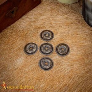 Sun Knight Medieval Brass Washers - Set of 5