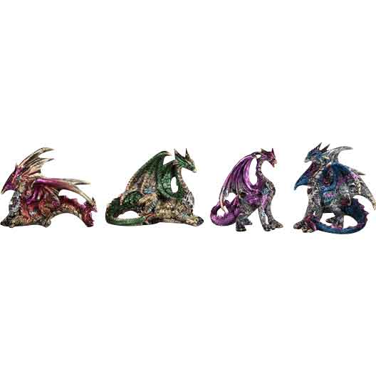 Fablewing Dragon Statue Set