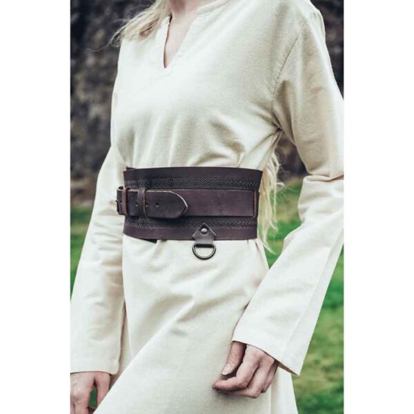 Ingrid Wide Viking Belt - Dark Brown