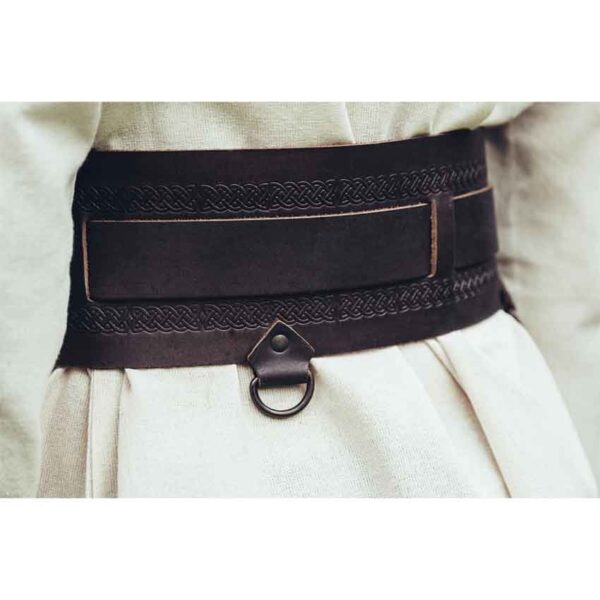 Ingrid Wide Viking Belt - Dark Brown