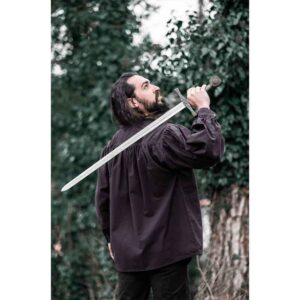Friedrich Medieval Lace-Up Shirt - Brown