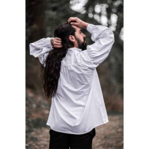 Friedrich Medieval Lace-Up Shirt - White