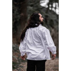 Friedrich Medieval Lace-Up Shirt - White