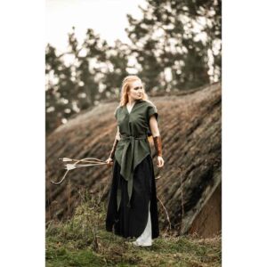 Elise Medieval Layered Skirt - Black/Natural