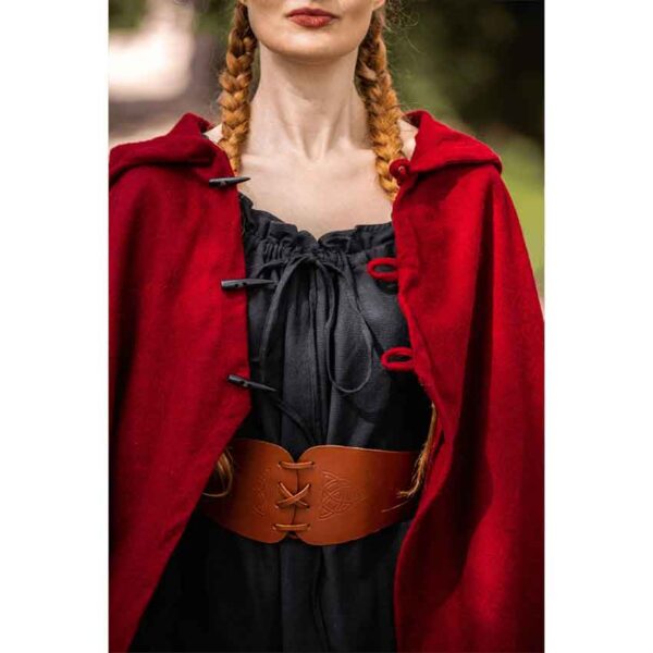 Marie Viking Cloak - Red