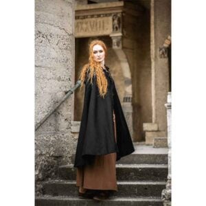 Marie Viking Cloak - Black