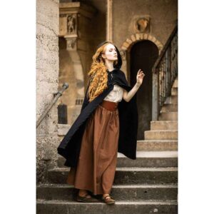 Marie Viking Cloak - Black