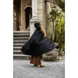 Marie Viking Cloak - Black