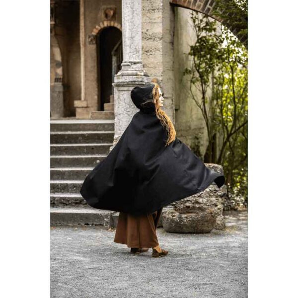 Marie Viking Cloak - Black