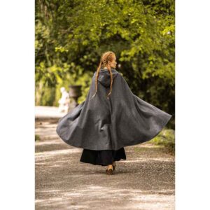 Lady Heidi Medieval Cloak - Grey