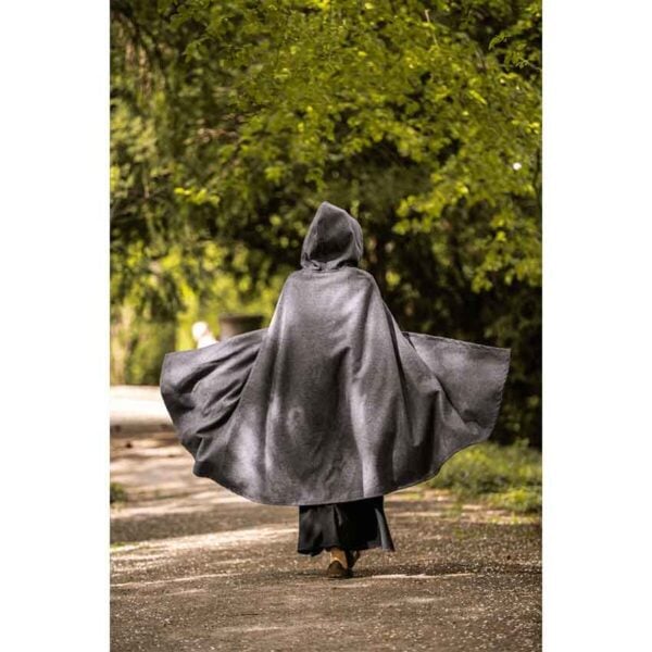 Lady Heidi Medieval Cloak - Grey